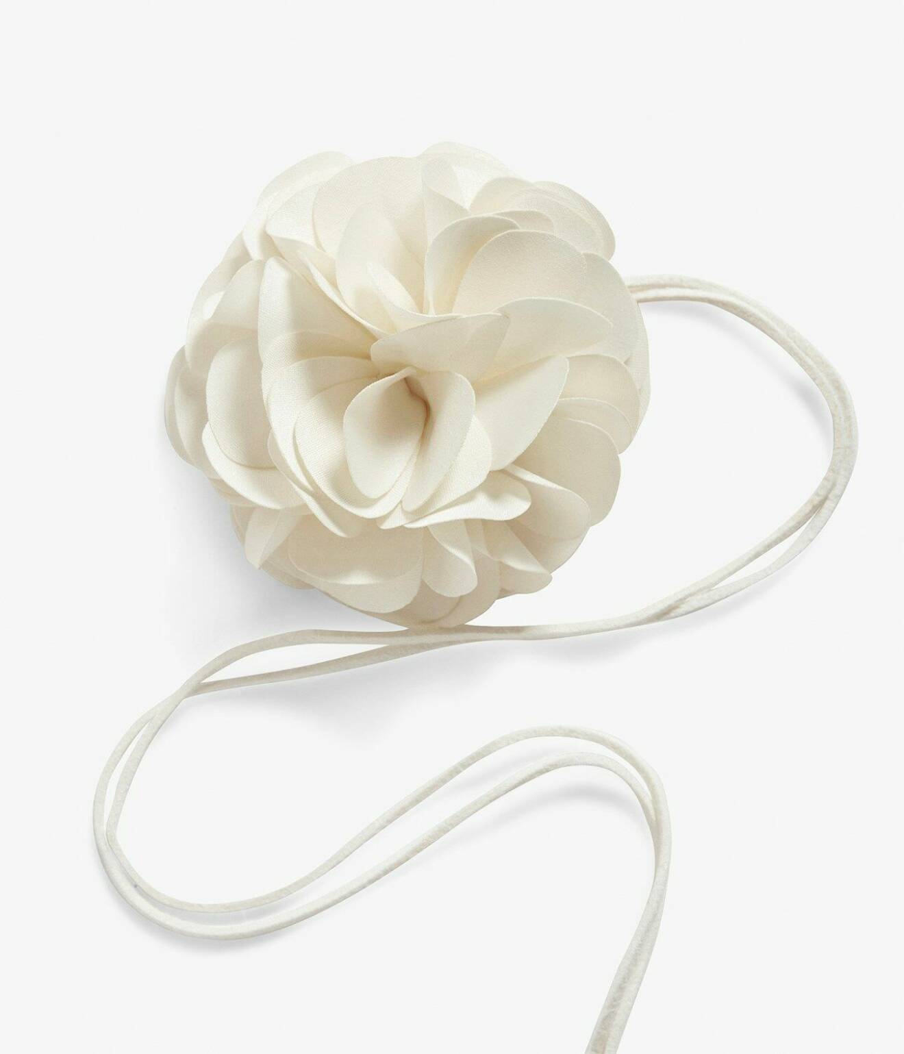 halsband vit blomma