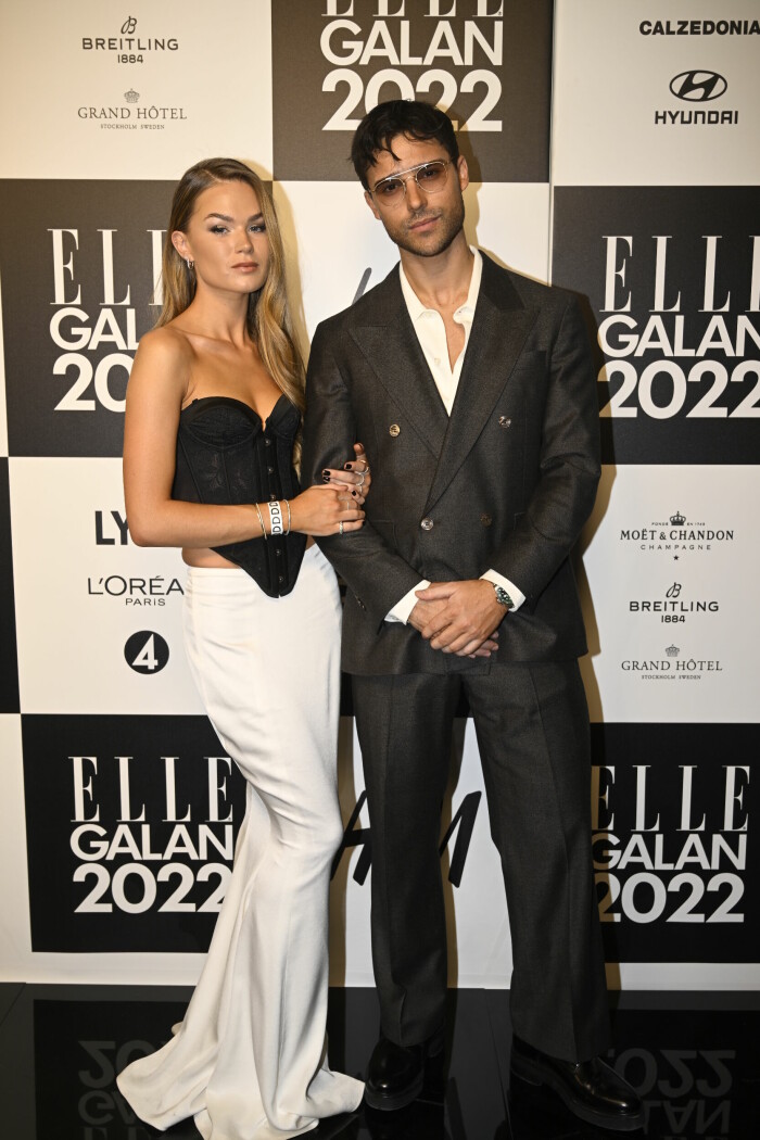 Hanna Schönberg och Eric Saade Hanna Schönberg och Eric Saade ELLE-galan 2022