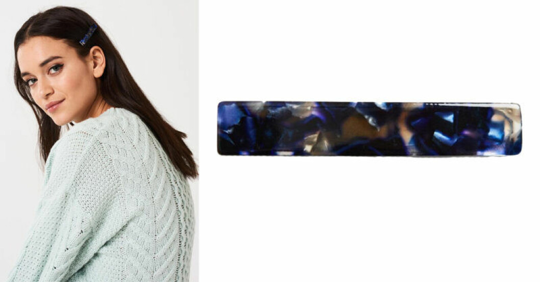 Blå hårklämma från Gina tricot