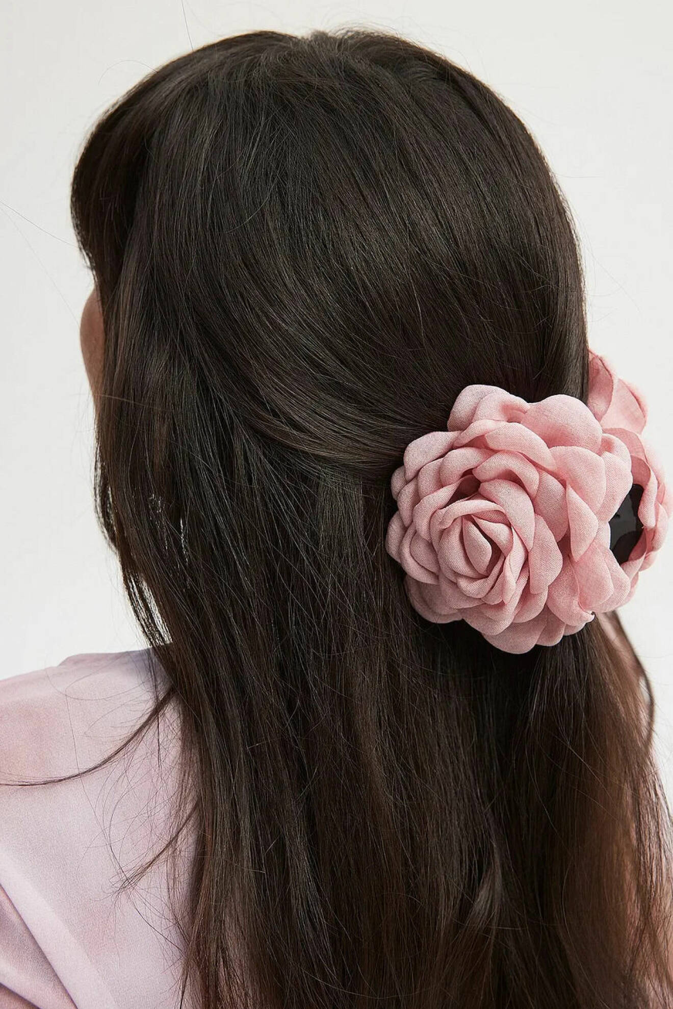 rosa blomma hårspänne