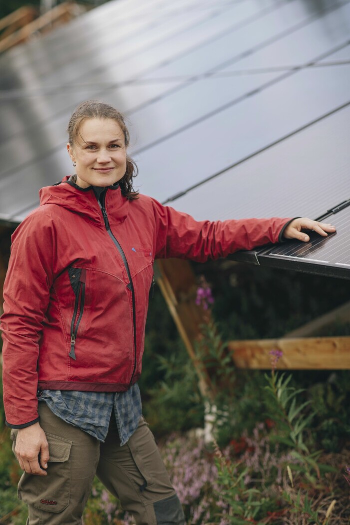 Paret Andersson-Ferry är självförsörjande på potatis och odlar även andra grönsaker. Heidi Andersson, armbryterskan från Ensamheten