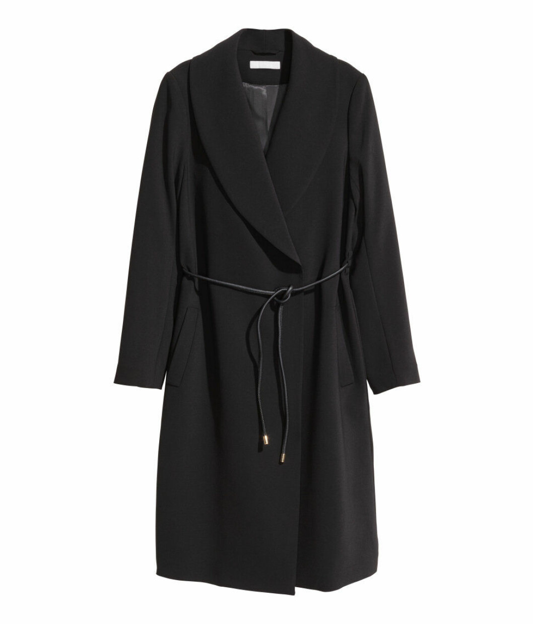 <a href="http://www.hm.com/se/product/51552?article=51552-A">Svart kappa</a>, 599 kr, H&M. Svart är alltid rätt, även när det gäller hösten och vinterns kappor. svart-kappa-hm
