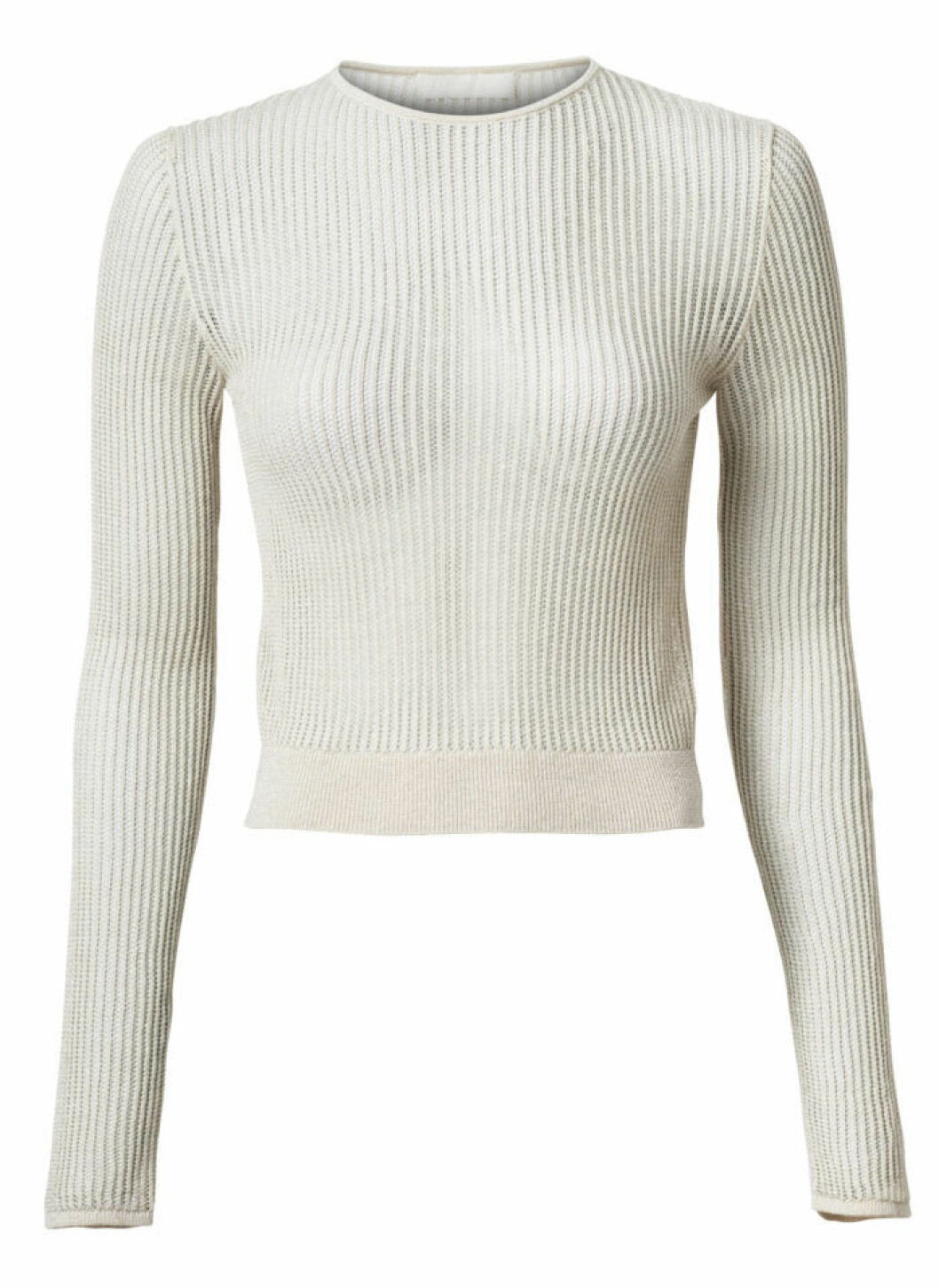 H&M Conscious Exclusive 2019 naturvit croppad topp