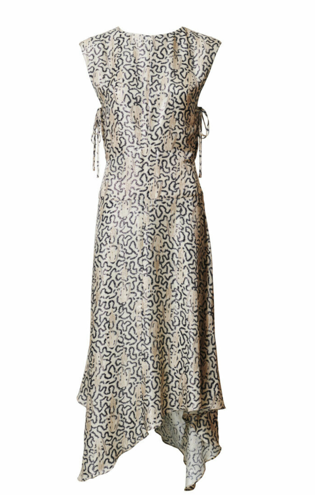 H&M Conscious Exclusive 2019 beige ärmlös klänning