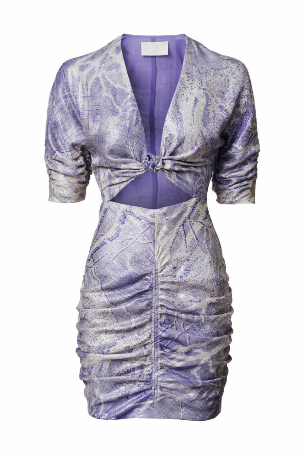 H&M Conscious Exclusive 2019 lila klänning i kort modell