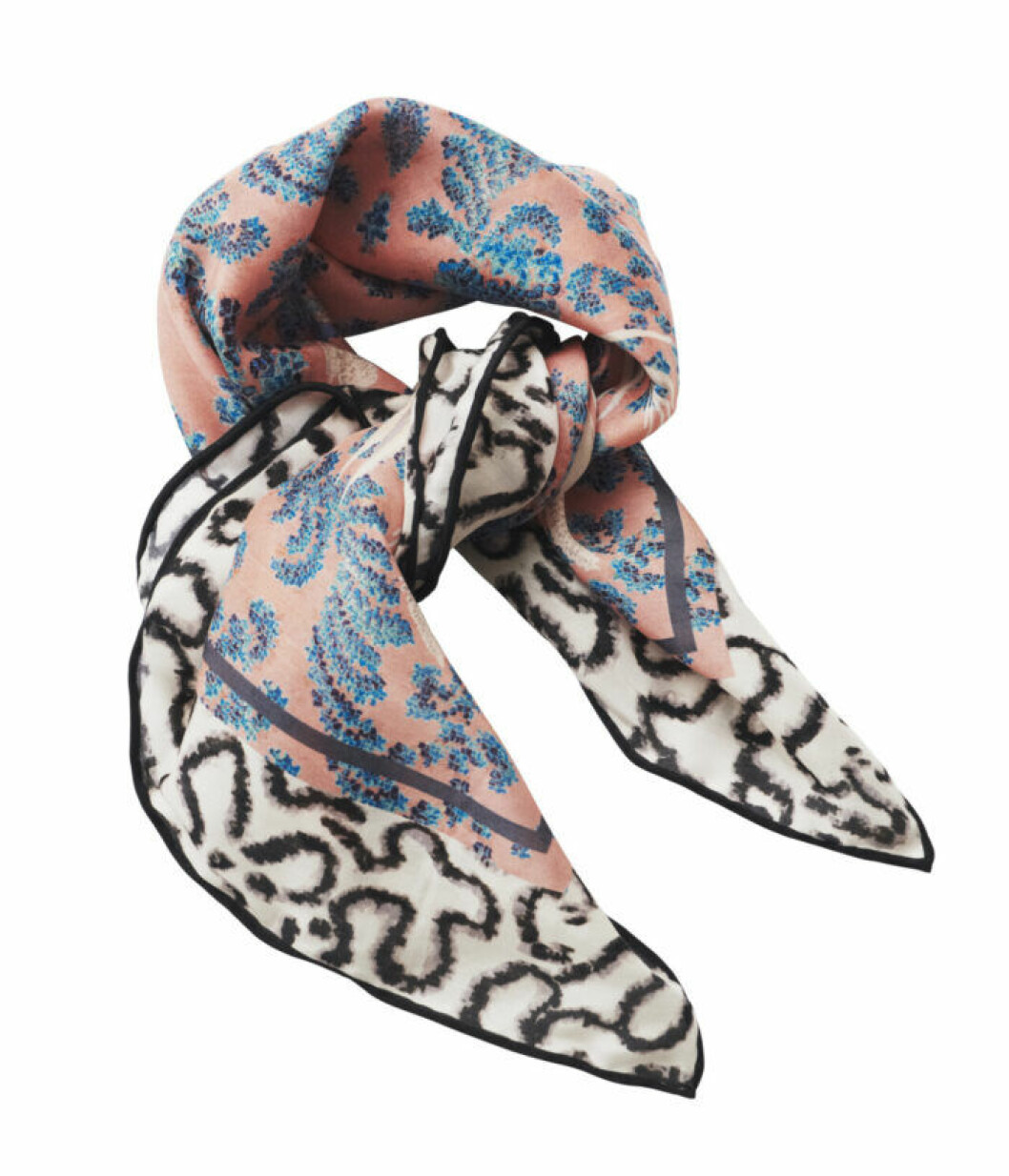 H&M Conscious Exclusive 2019 rosa och svart scarf