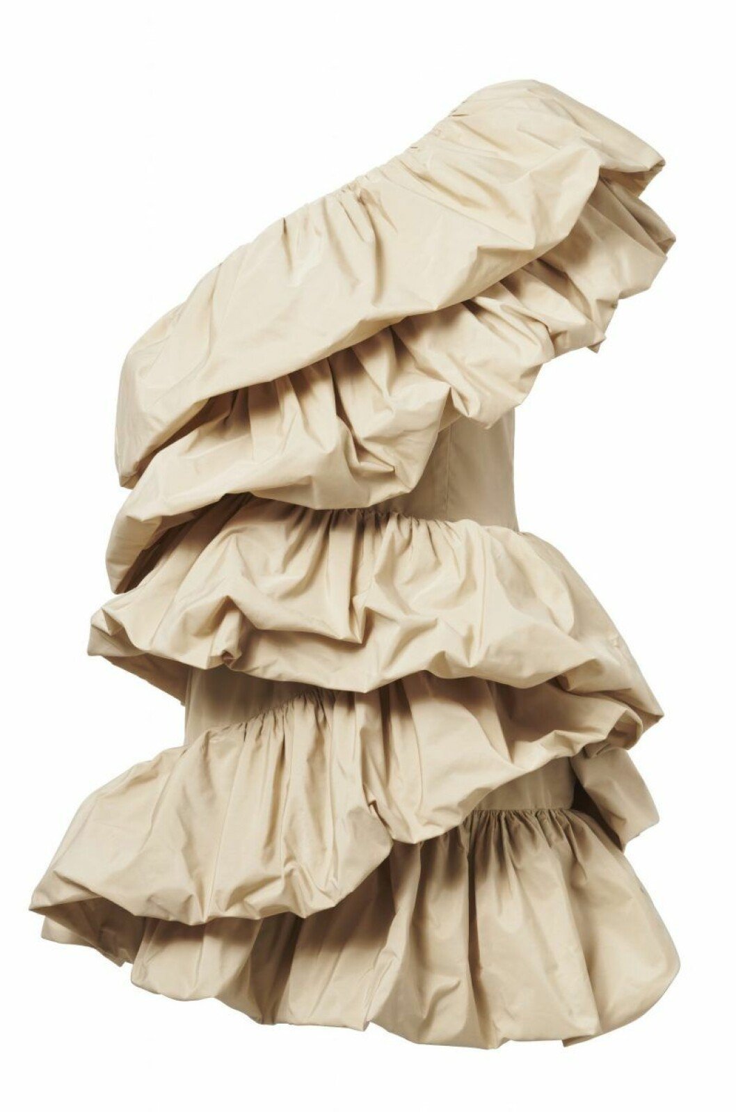 H&M Conscious Exclusive beige klänning