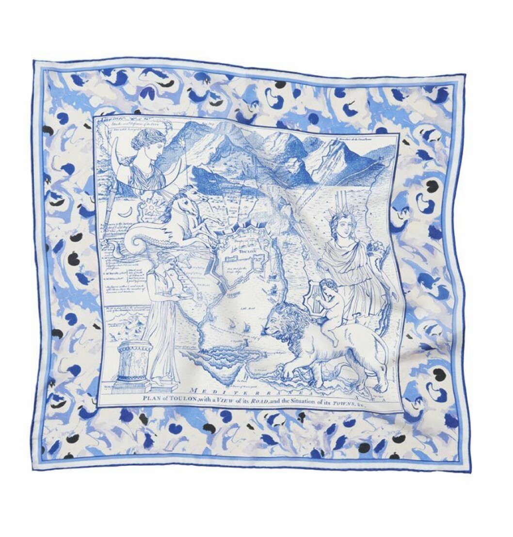 H&M Conscious Exclusive SS20 blå scarf