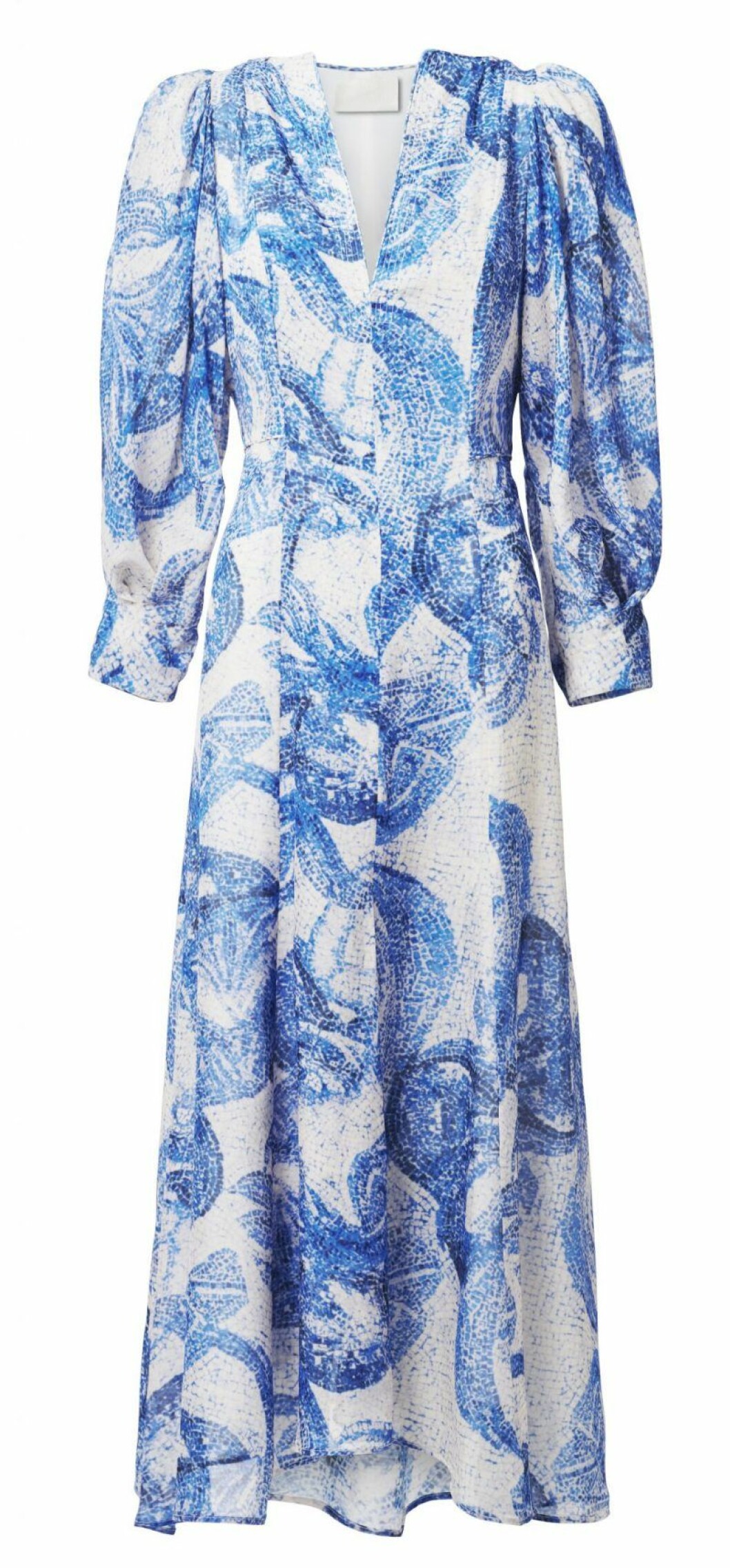H&M Conscious Exclusive blåvit klänning