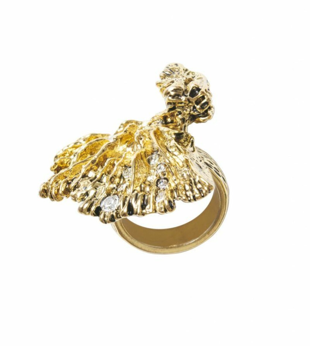 H&M Conscious Exclusive SS20 guldfärgad ring