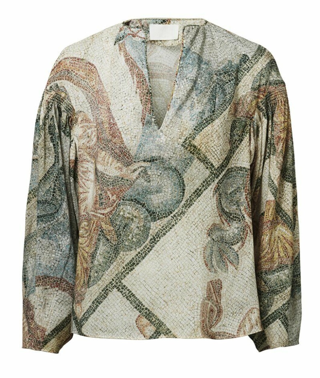 H&M Conscious Exclusive SS20 mönstrad blus