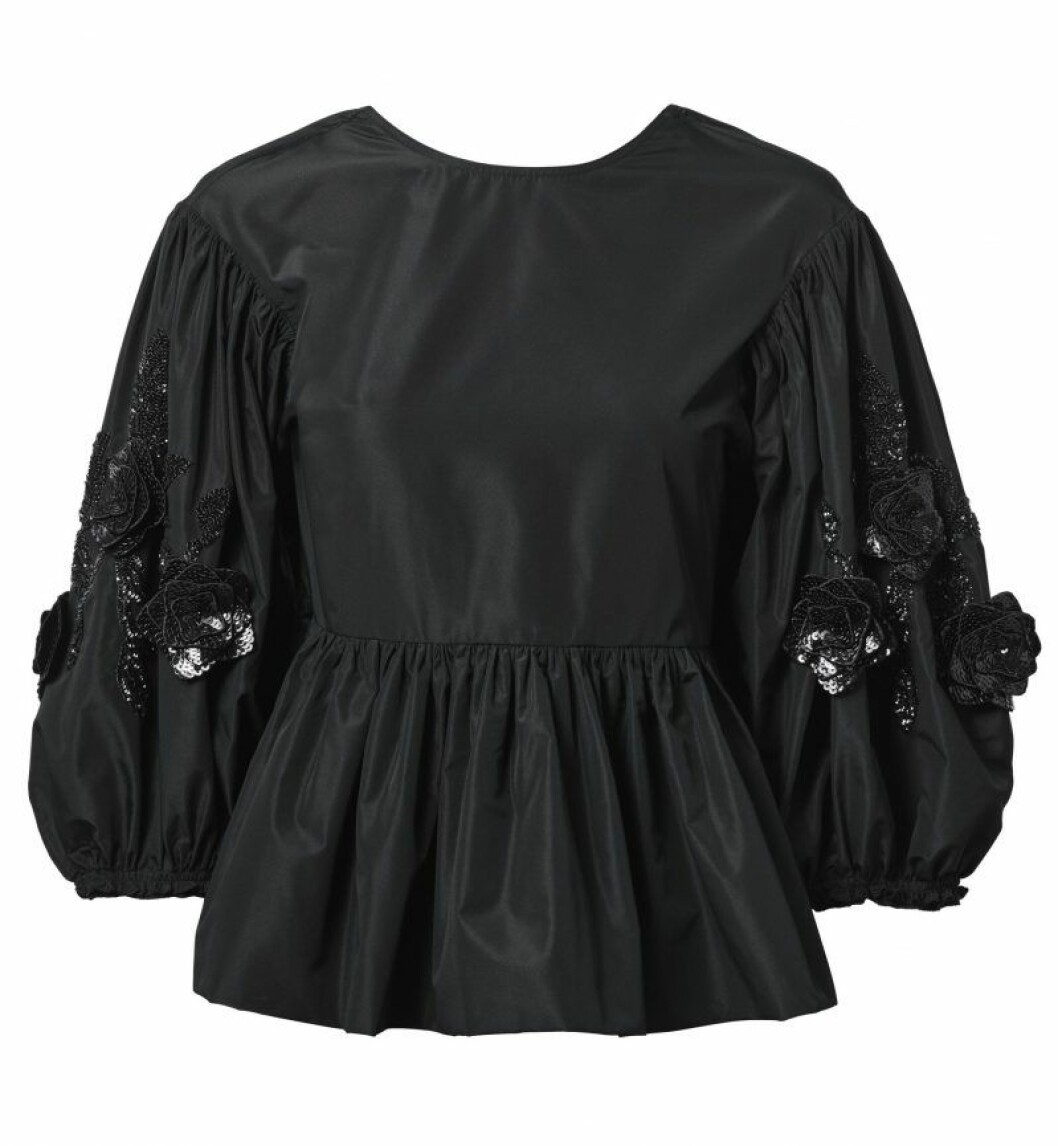 H&M Conscious Exclusive SS20 svart blus