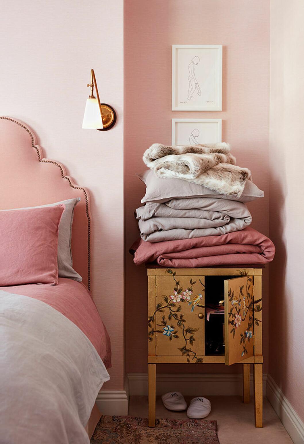 H&M Home rosa sovrum 2019