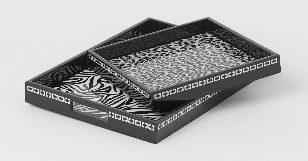 H&M home x Diane von Furstenberg mönstrade brickor