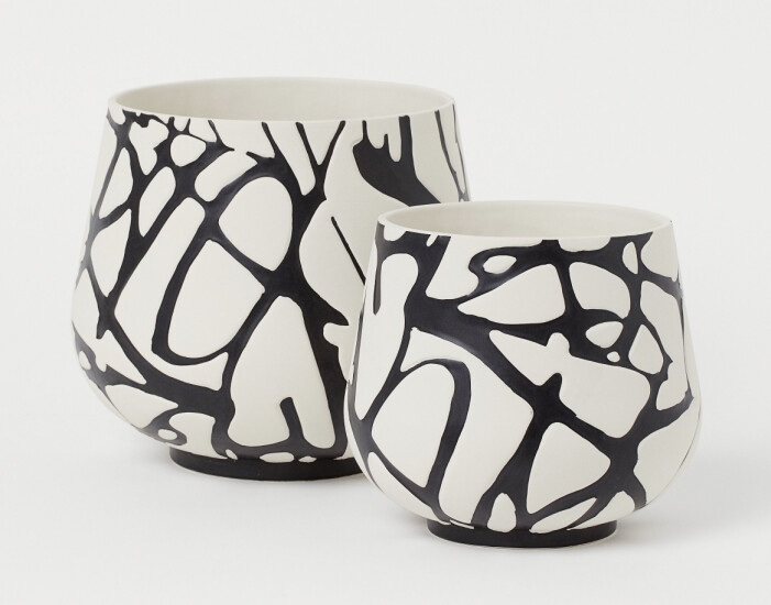 H&M home x Diane von Furstenberg krukor