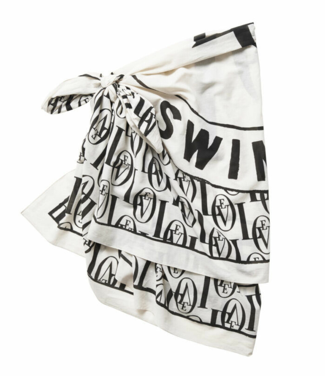 H&M släpper badkollektion med Love Stories – svartvit sarong