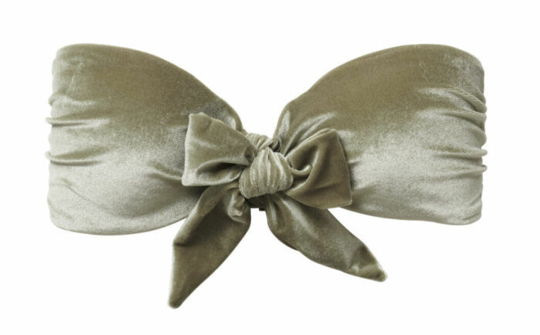H&M släpper badkollektion med Love Stories – grön bikiniöverdel med rosett