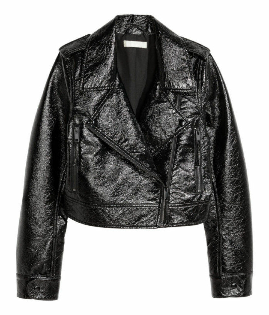 <a href="http://www.hm.com/se/product/55909?article=55909-A">Lackad jacka</a>, 499 kr, H&M. lackad-jacka-hm