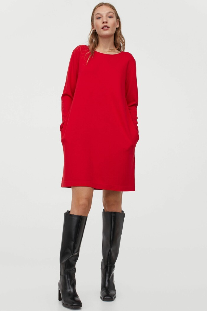 Röd klänning H&M