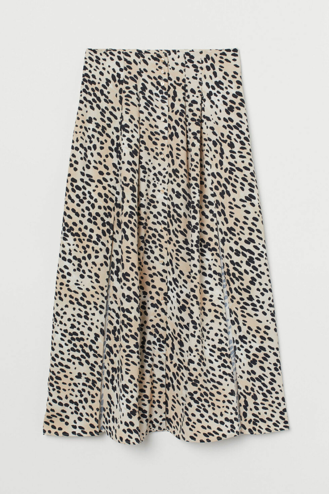 leopardmönstrad kjol h&M