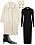 Outfit för jobb och aw med svart klänning, beige teddykappa, pärlörhängen och svarta ankelboots med kitten heel