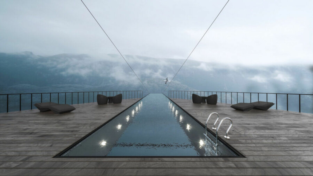 Designhotell Preikestolen infinitypool