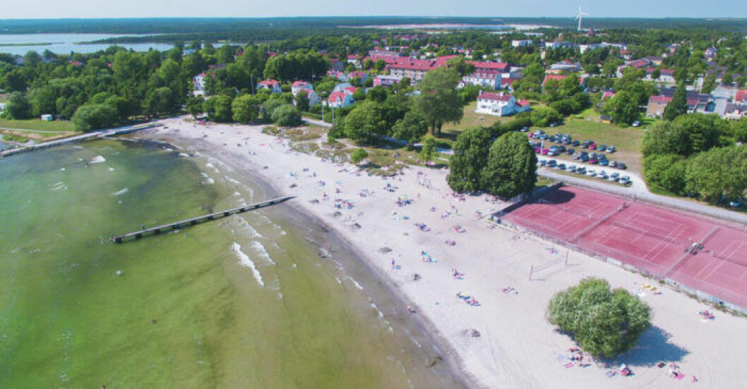 Hotell i gammal 1800-tals anda. Hotell Slitebaden på Gotland.