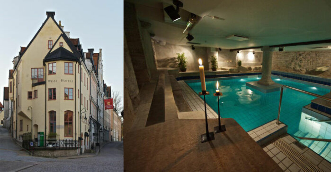 Spahotell i Centrala Visby. Clarion hotell, centralt i Visby, spahotell