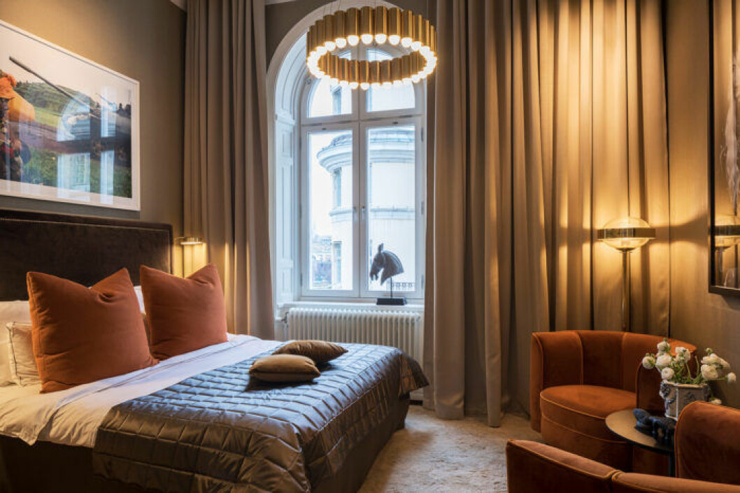 Lydmar hotel. Foto: Johan Nilsson Glamour i sovrummet