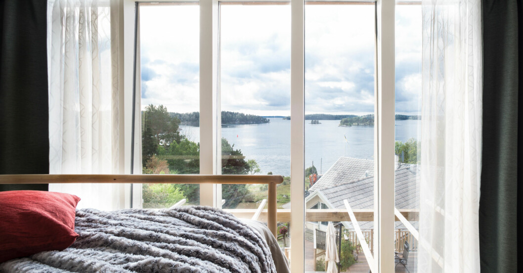 Utsikt från hus