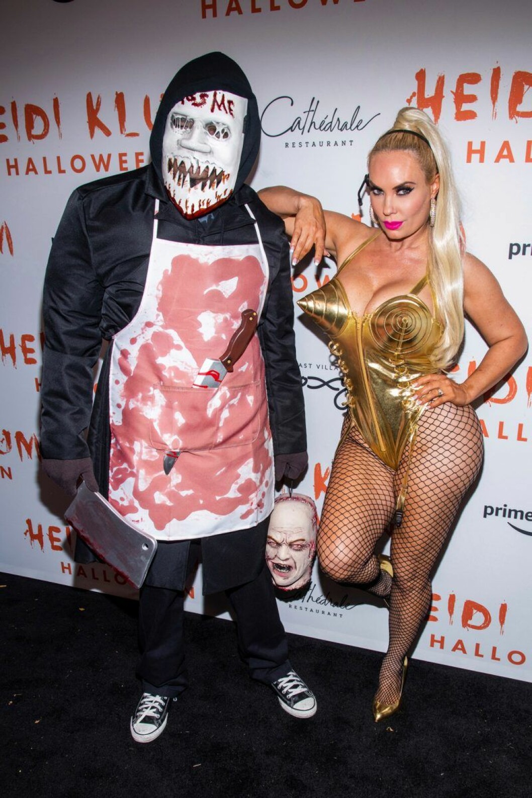Ice-T och Coco Austin. Ice-T och Coco Austin på Heidi Klums halloweenfest 2019