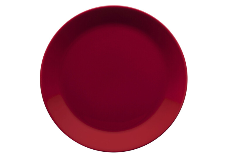 iittala teema tallrik red