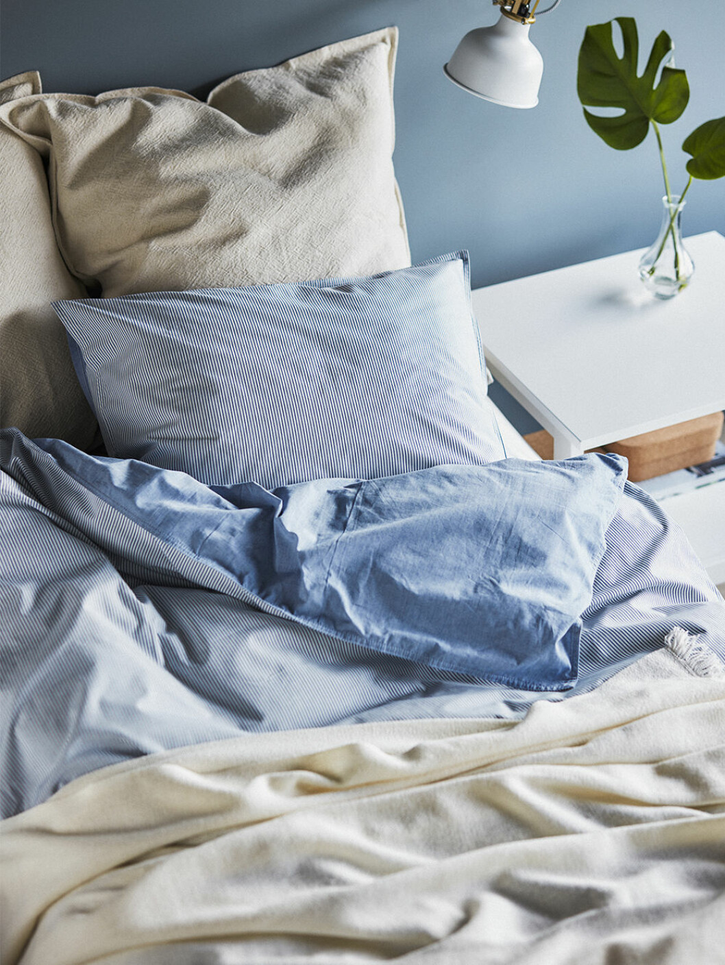 Påslakan i blått från Ikea