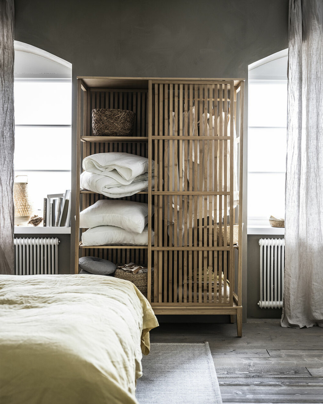 Snygg förvaring i bambu från ikea