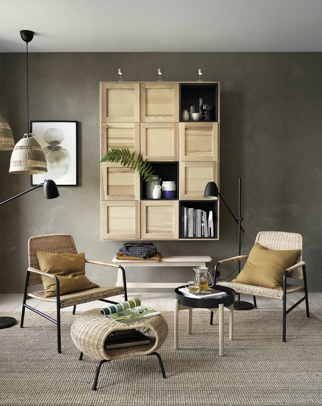 Detaljer och möbler i sjögräs från Ikea