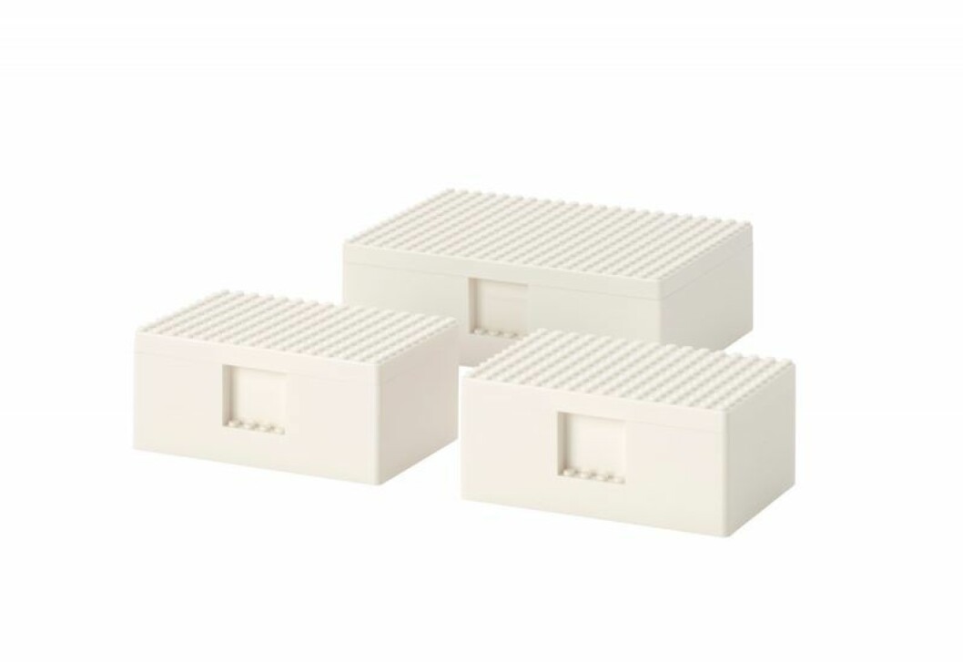 Ikea Lego samarbete bygglek klossar boxar
