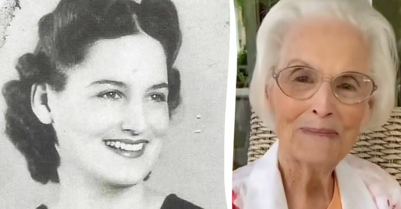 Sarahs farmor är 102 år och har otrolig hy.