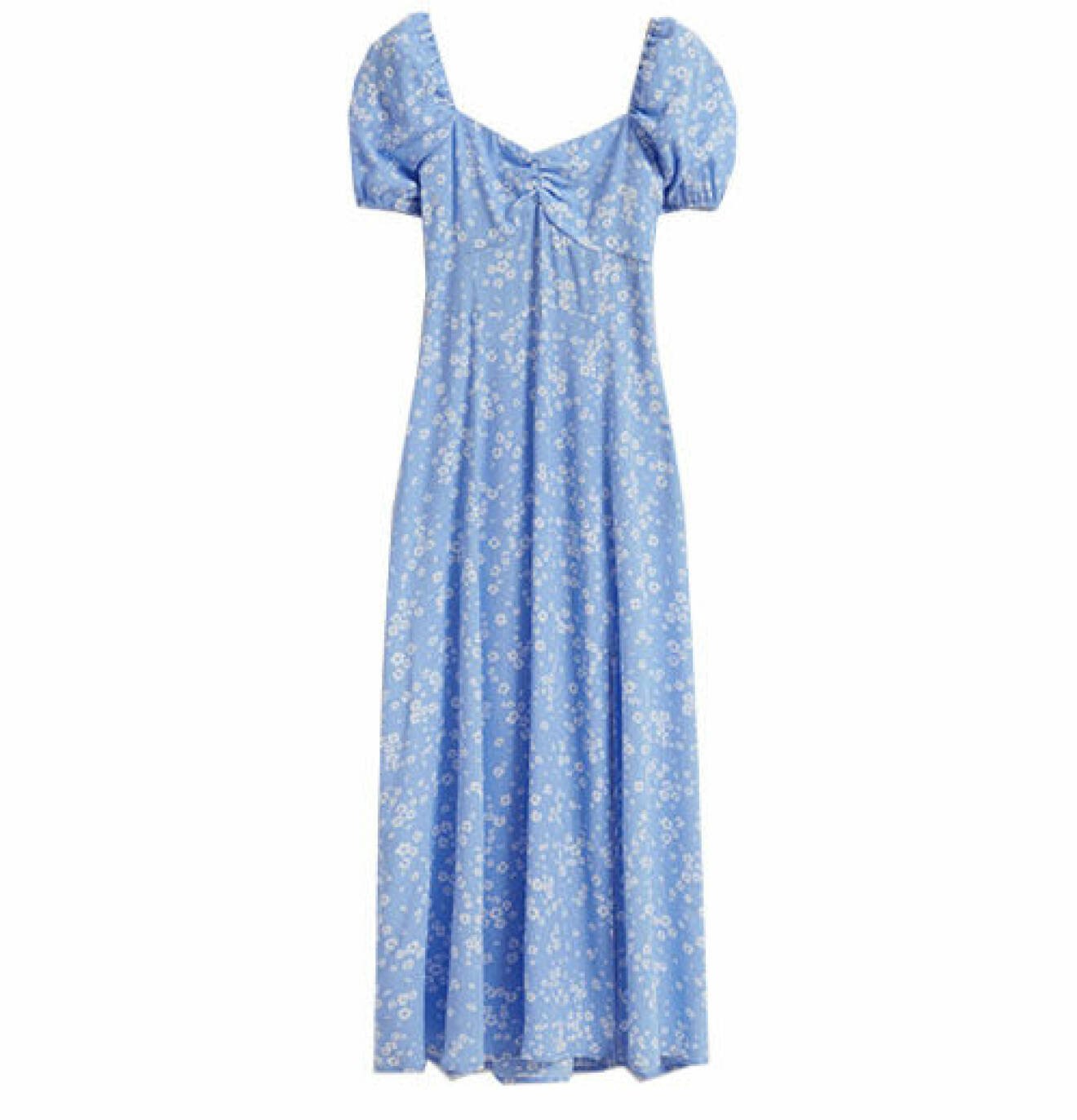 ljusblå blommig klänning & Other Stories vårklänning dam 2024
