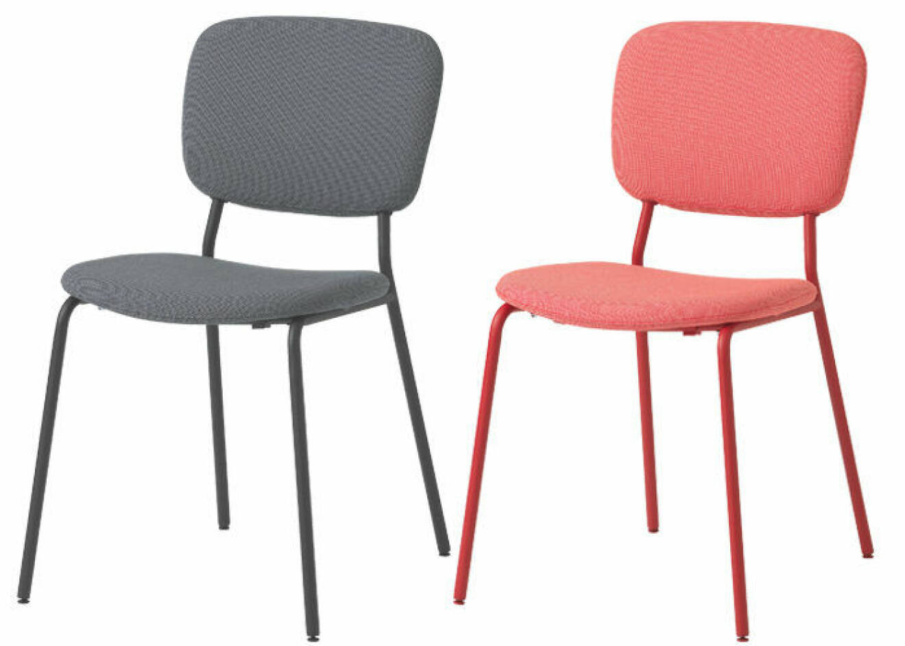 Karljan stol i grått och rött från Ikea