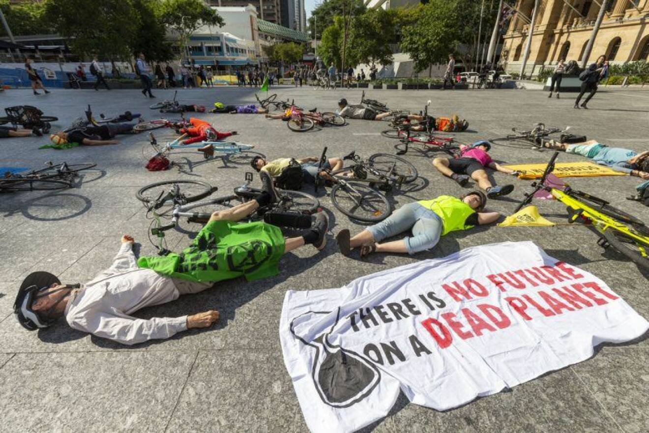 Greta Thunbergs strejk för klimatet ägde bland annat rum i Brisbane, Australien