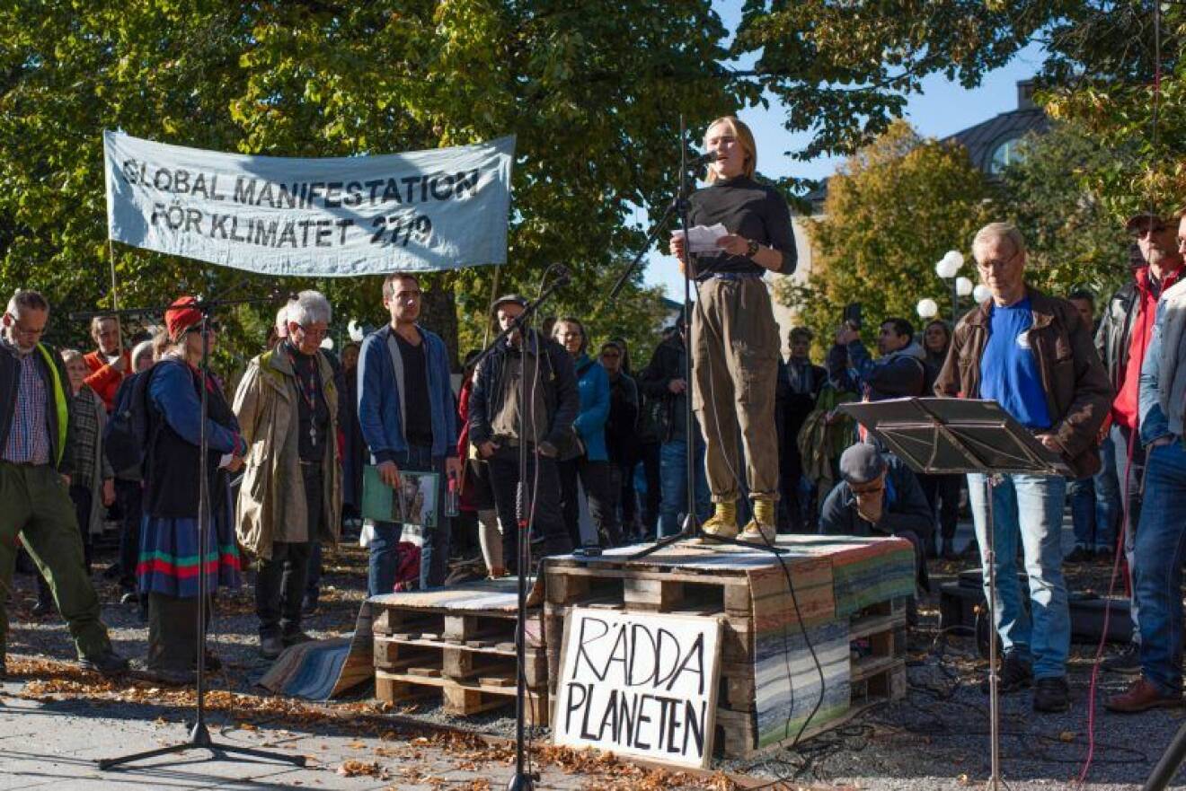 Greta Thunbergs strejk för klimatet ägde bland annat rum i Umeå