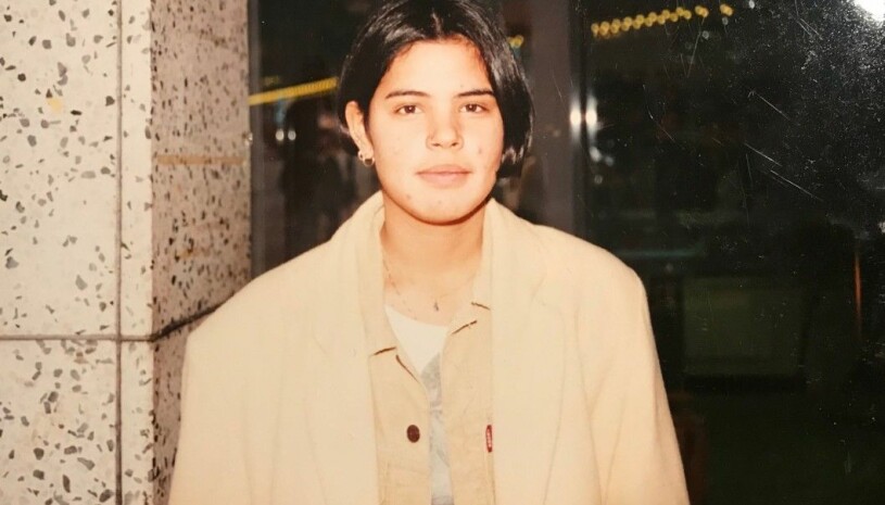 Här har Josselin, då 18 år, precis blivit släppt ur häktet. Foto: Privat
