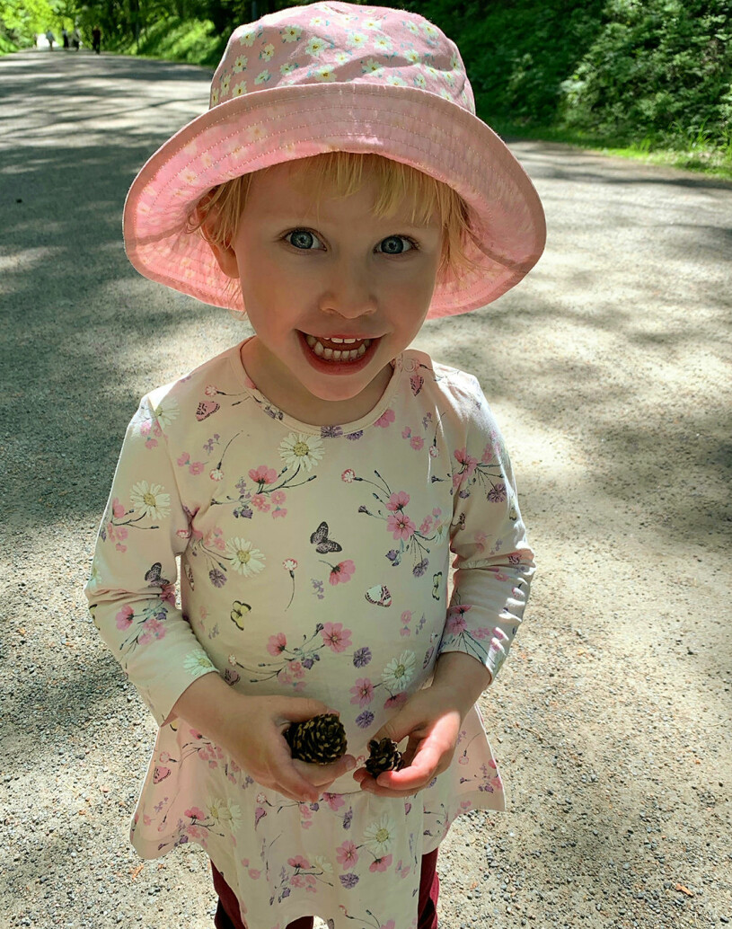 I höst fyller Noelle tre år. Foto: Privat