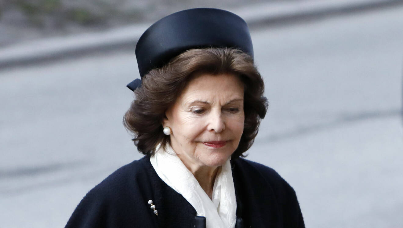 Drottning Silvia vid Dagmar von Arbins begravning 2020