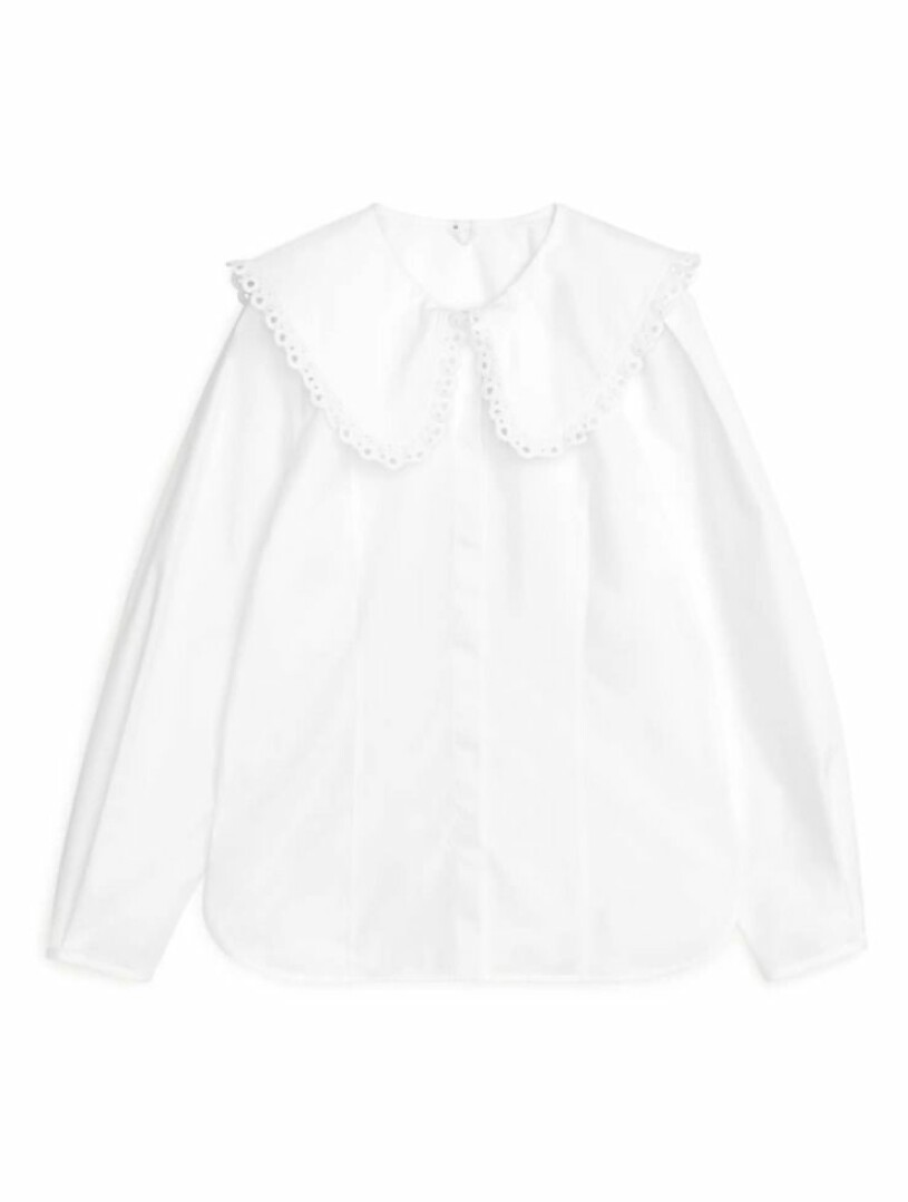 Blus med krage Arket