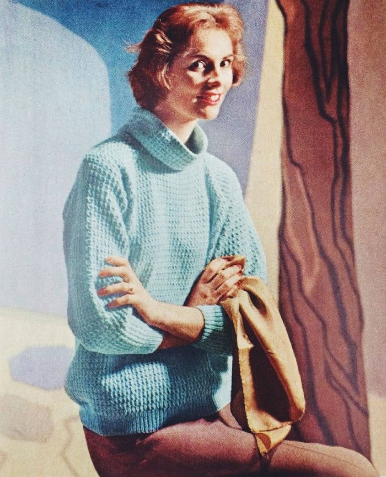 Femina stickad jumper från 1958