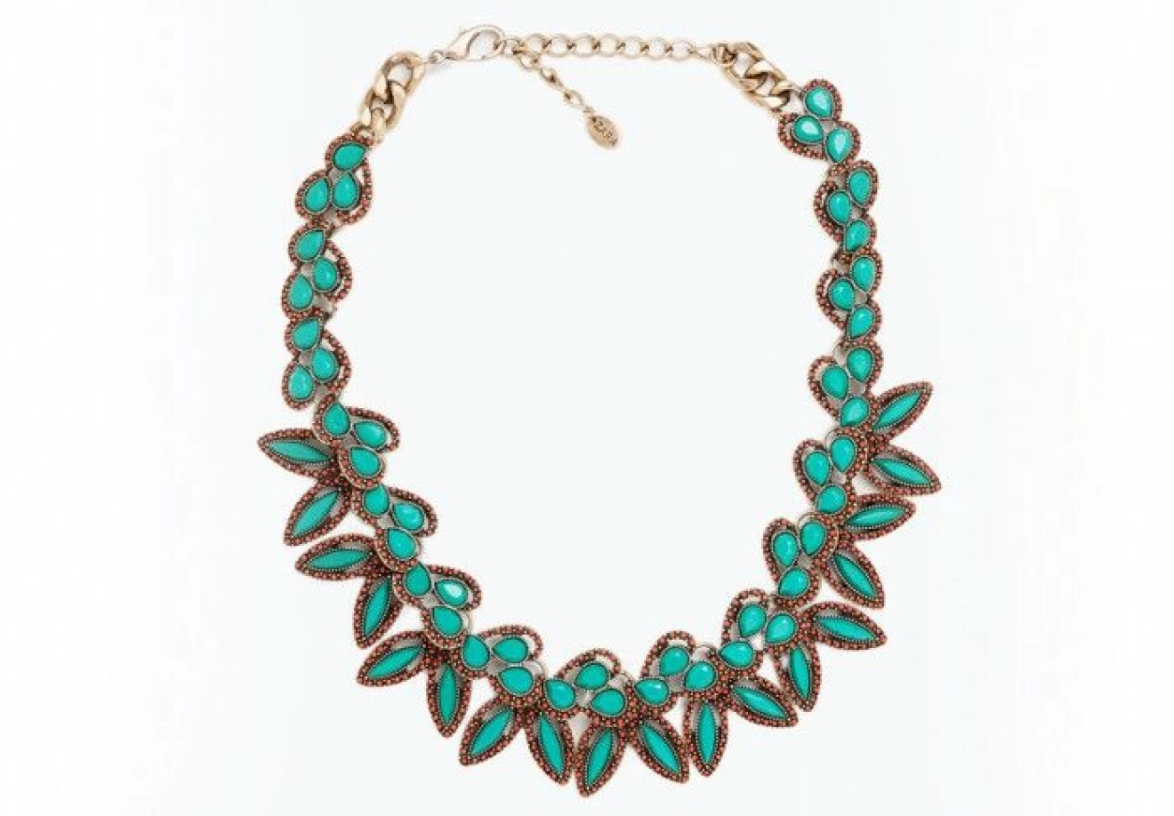 Turkosfärgat halsband, 279 kr, Zara.