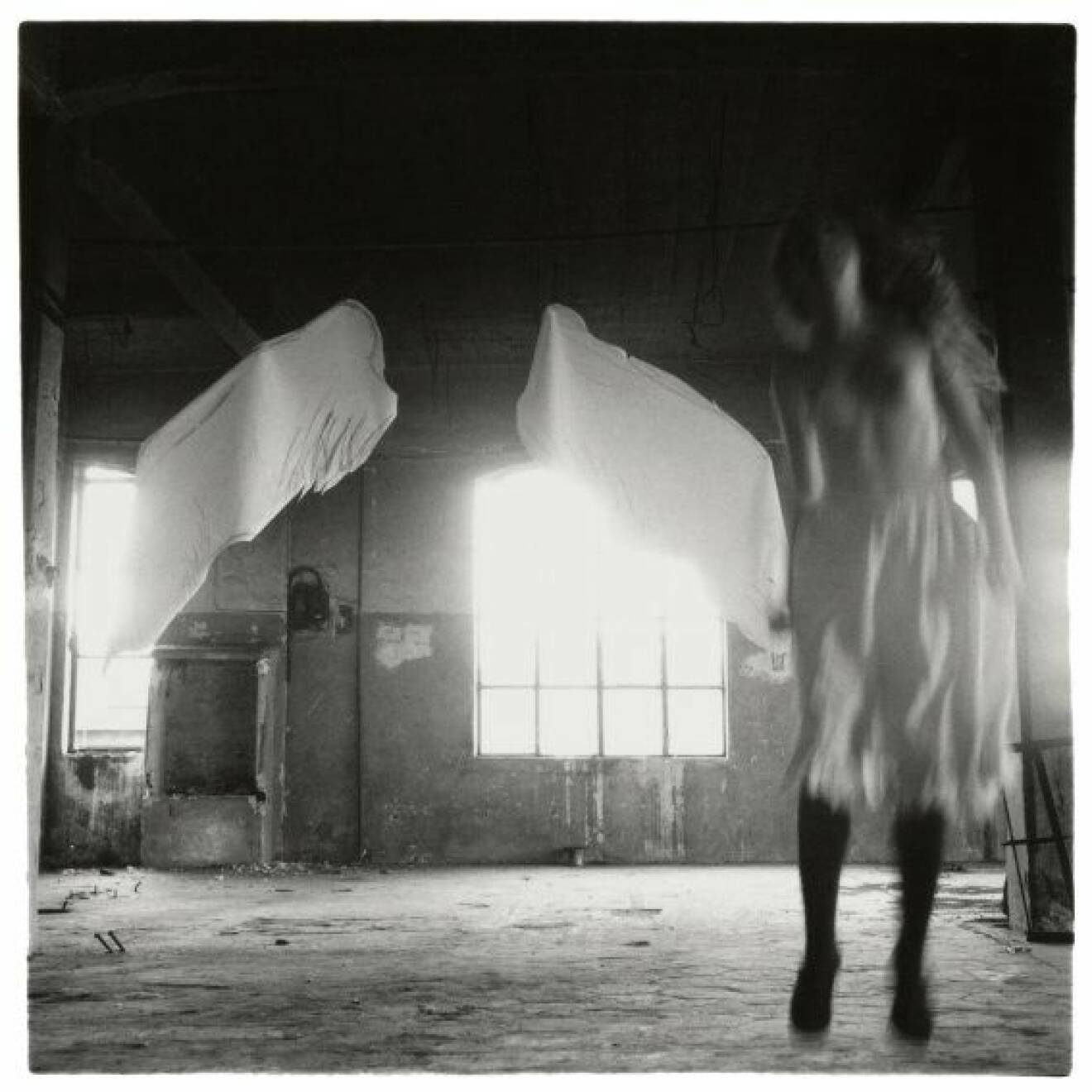 Francesca Woodman, From Angel series, Rome, Italy, 1977 © George and Betty Woodman NB: No toning, cropping, enlarging, or overprinting with text allowed.