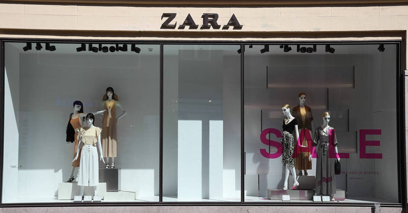 Zara-butiksfonster