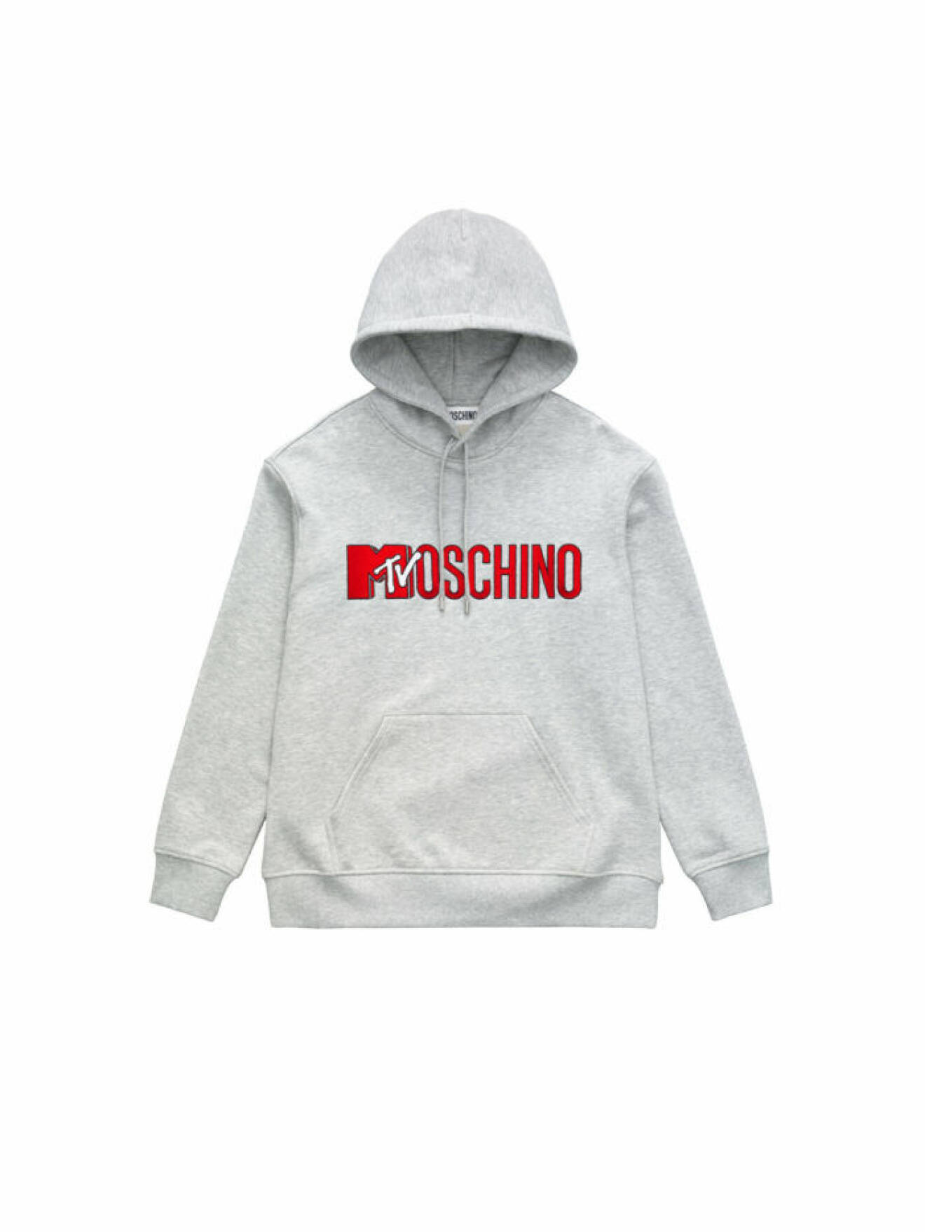 Grå hoodie med MTV/Moschino-logo ur Moschino [tv] H&M
